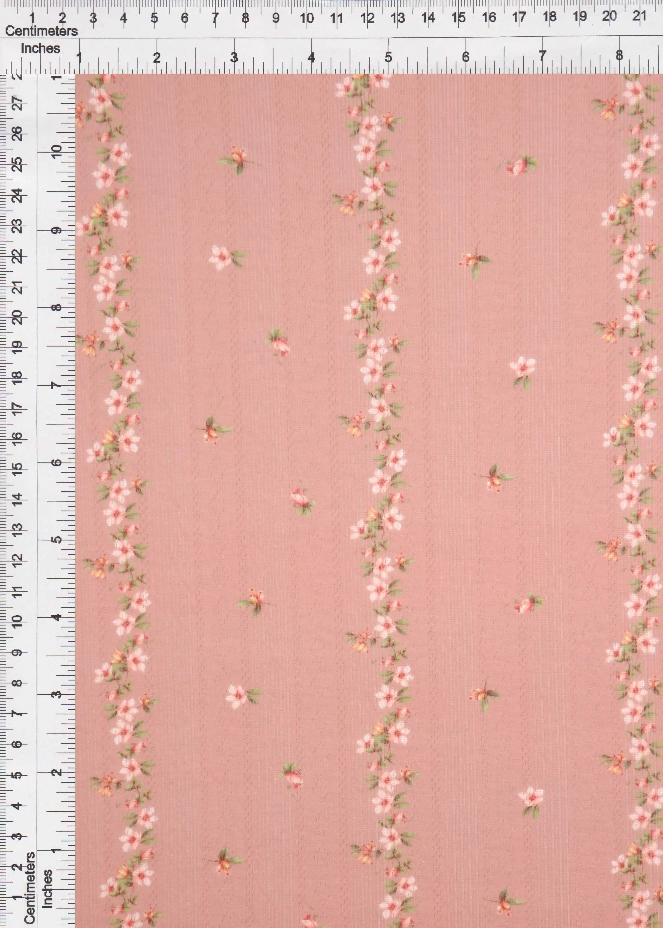 Ditsy Floral Pointelle Print Fabric   KNT4653-MS11543 - Image 6