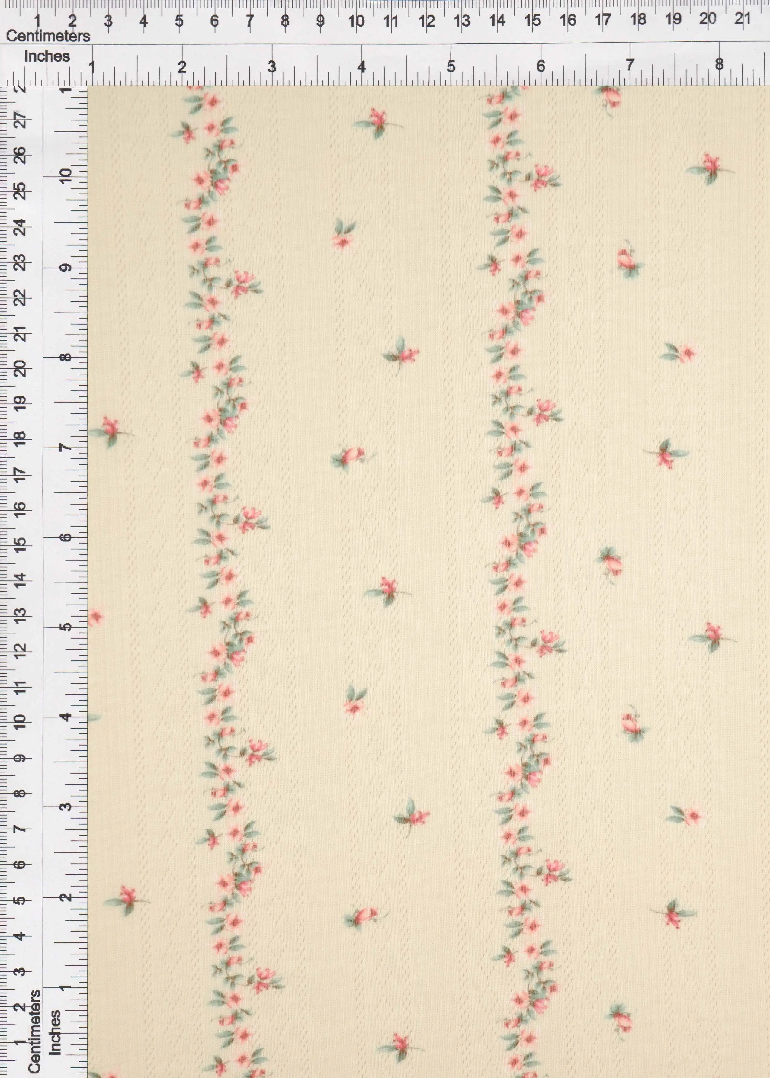 Ditsy Floral Pointelle Print Fabric   KNT4653-MS11543 - Image 9