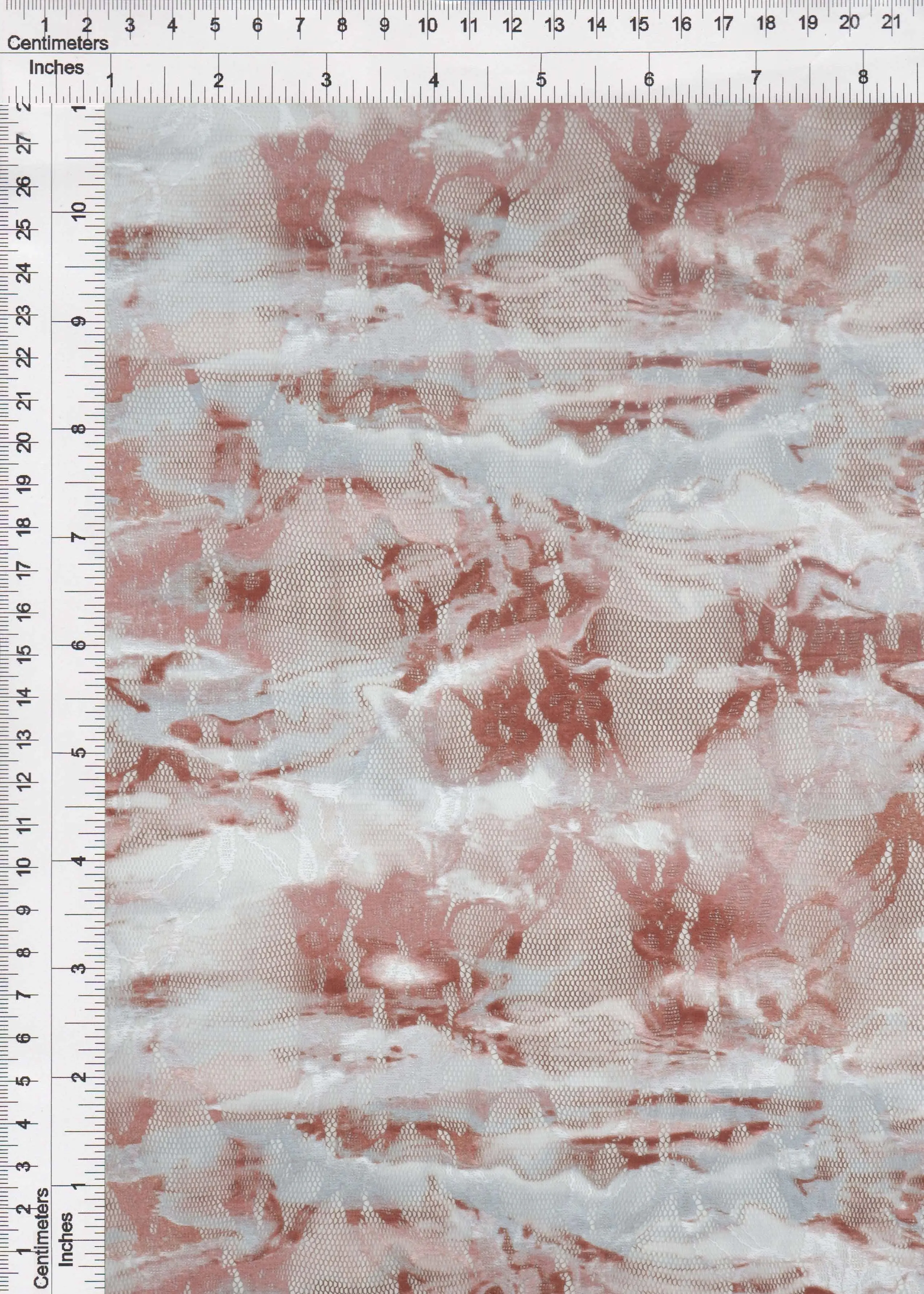 Abstract Digital Print Stretch Lace Fabric - LACE1483-M11251 - Image 3