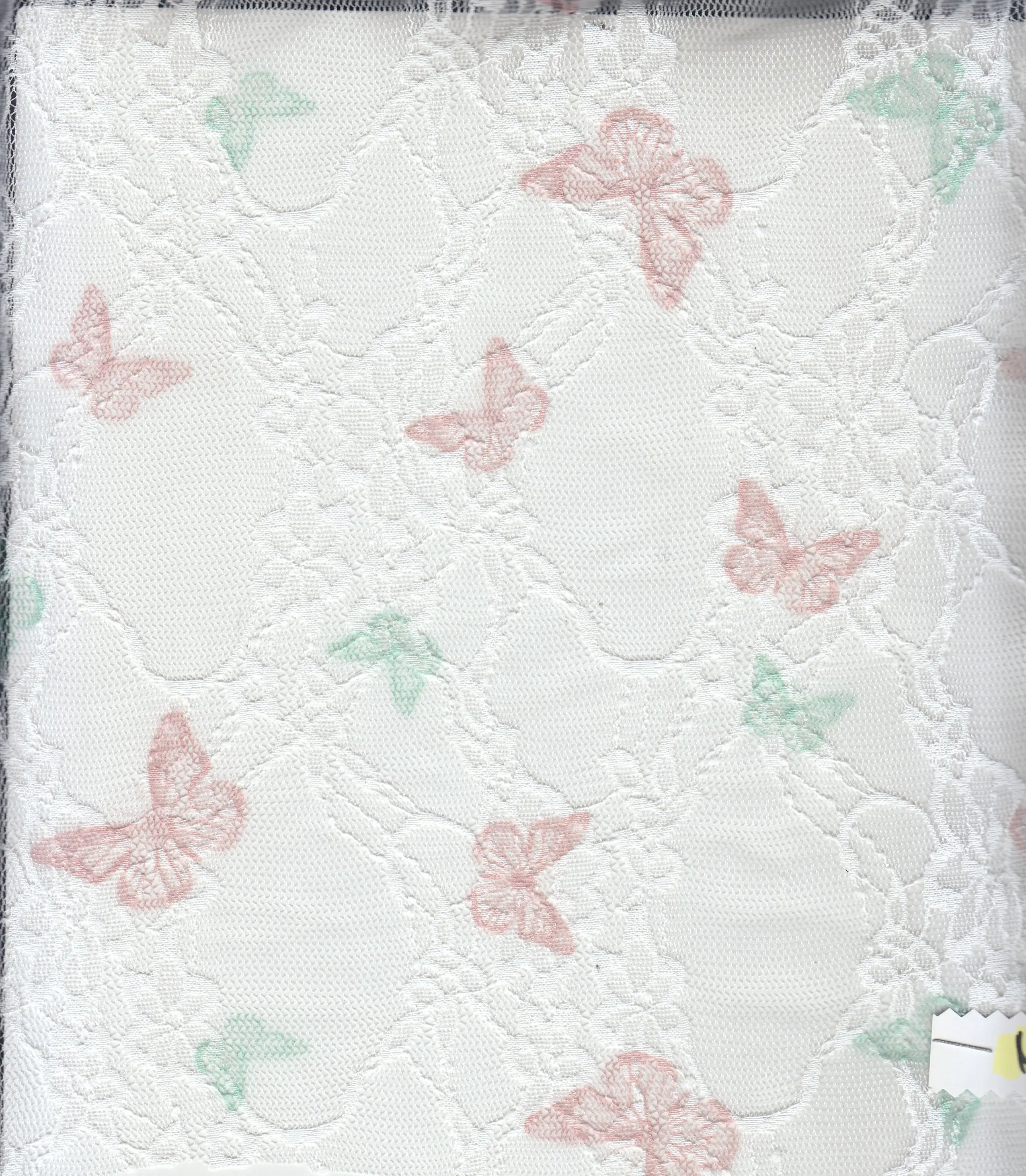 Butterfly Digital Print Lace Fabric - LACE1483-M11481 - Image 4