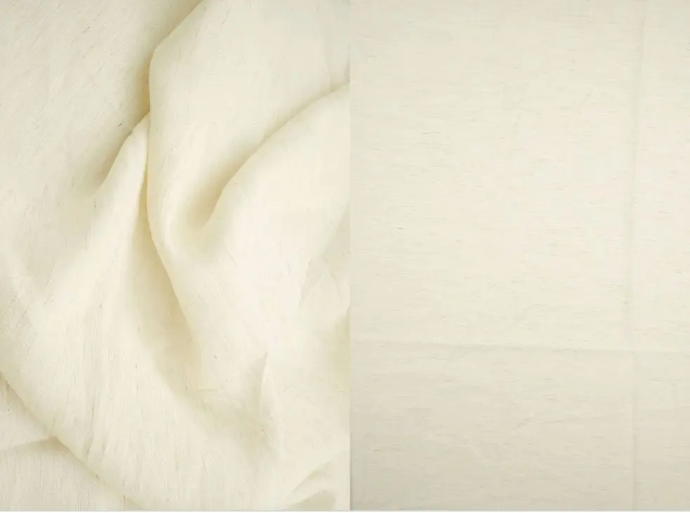 Solid Linen Rayon Nylon Twill Woven Fabric - LIN-4552