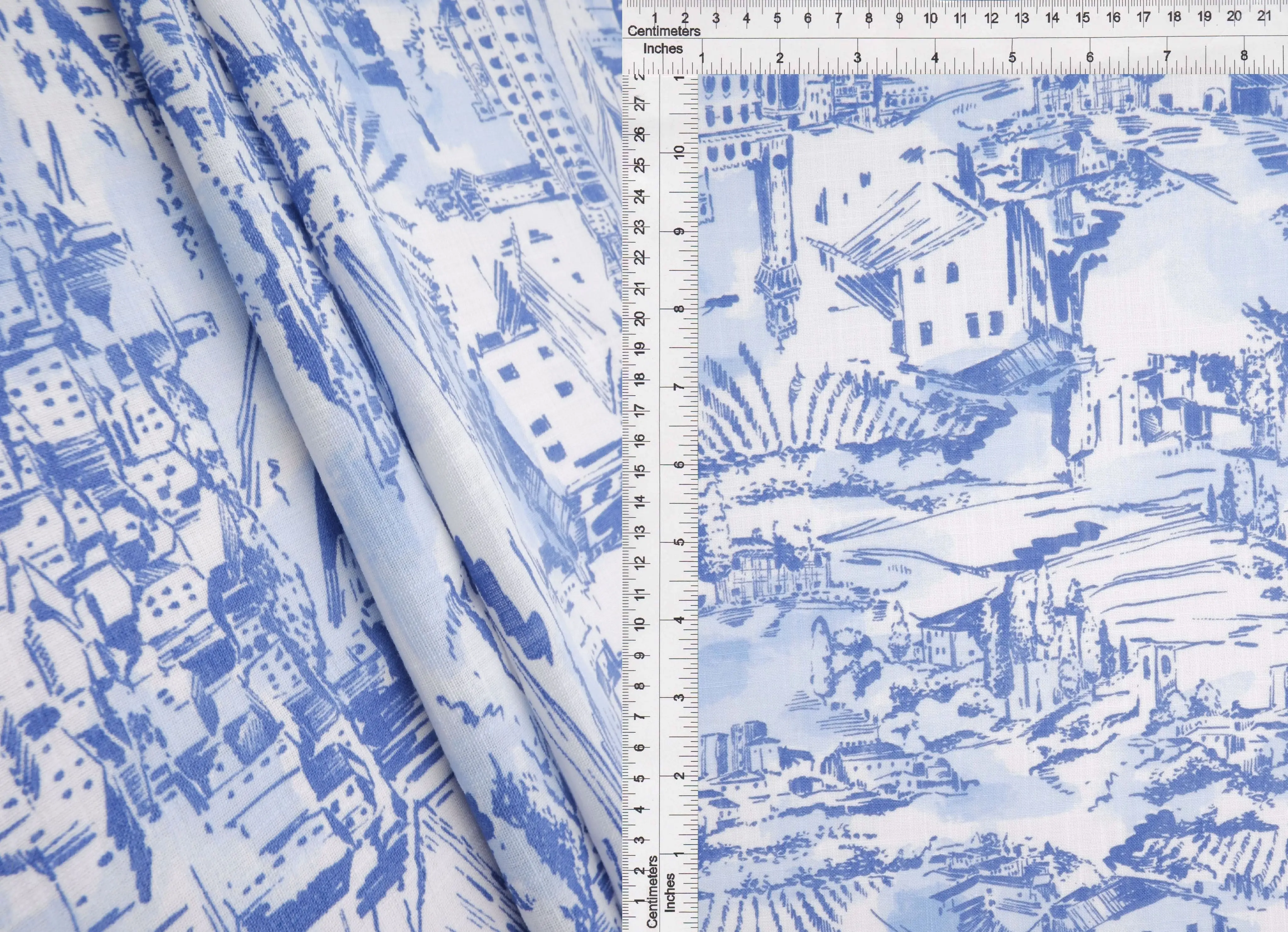 Toile Linen Look Woven Fabric - LIN4641-MS11490