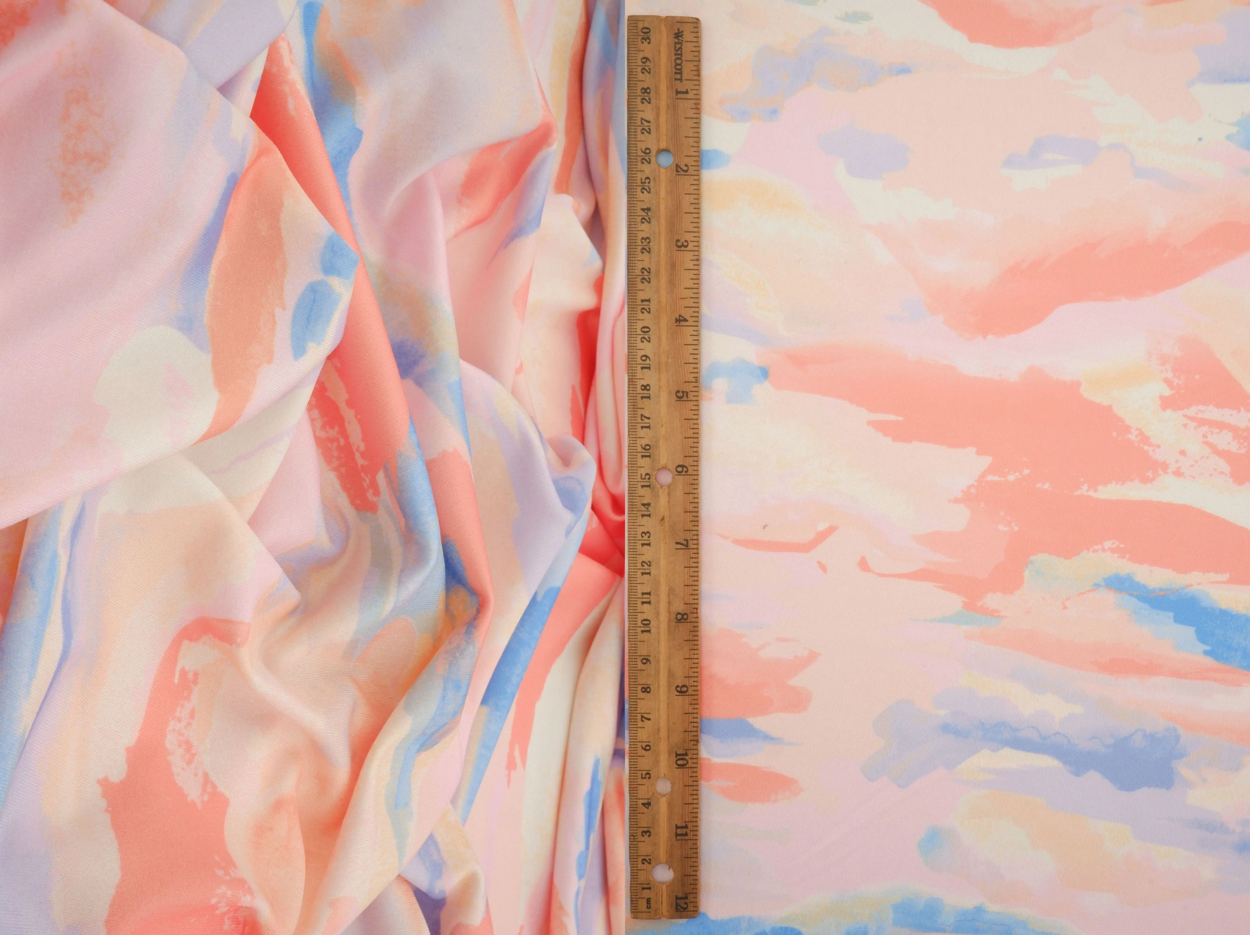 Marble Tie Dye Digital Print Knit KNT4498-MS11384 - Image 2