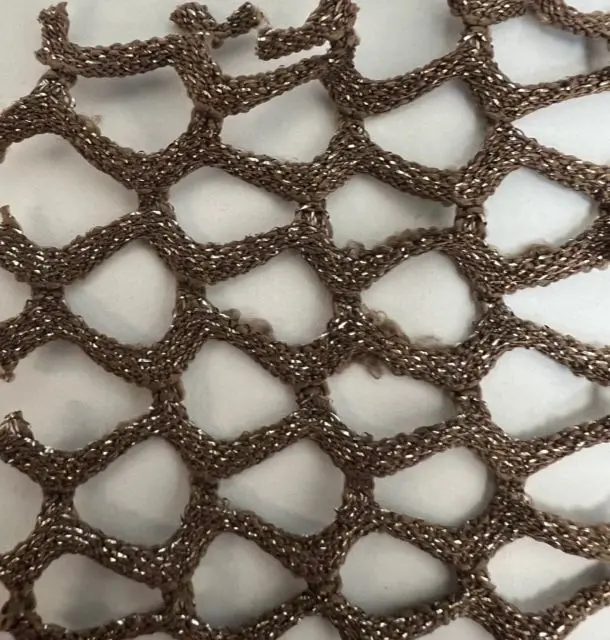 Lurex Fishnet Mesh Stretch Fabric - MESH-4467 - Image 17
