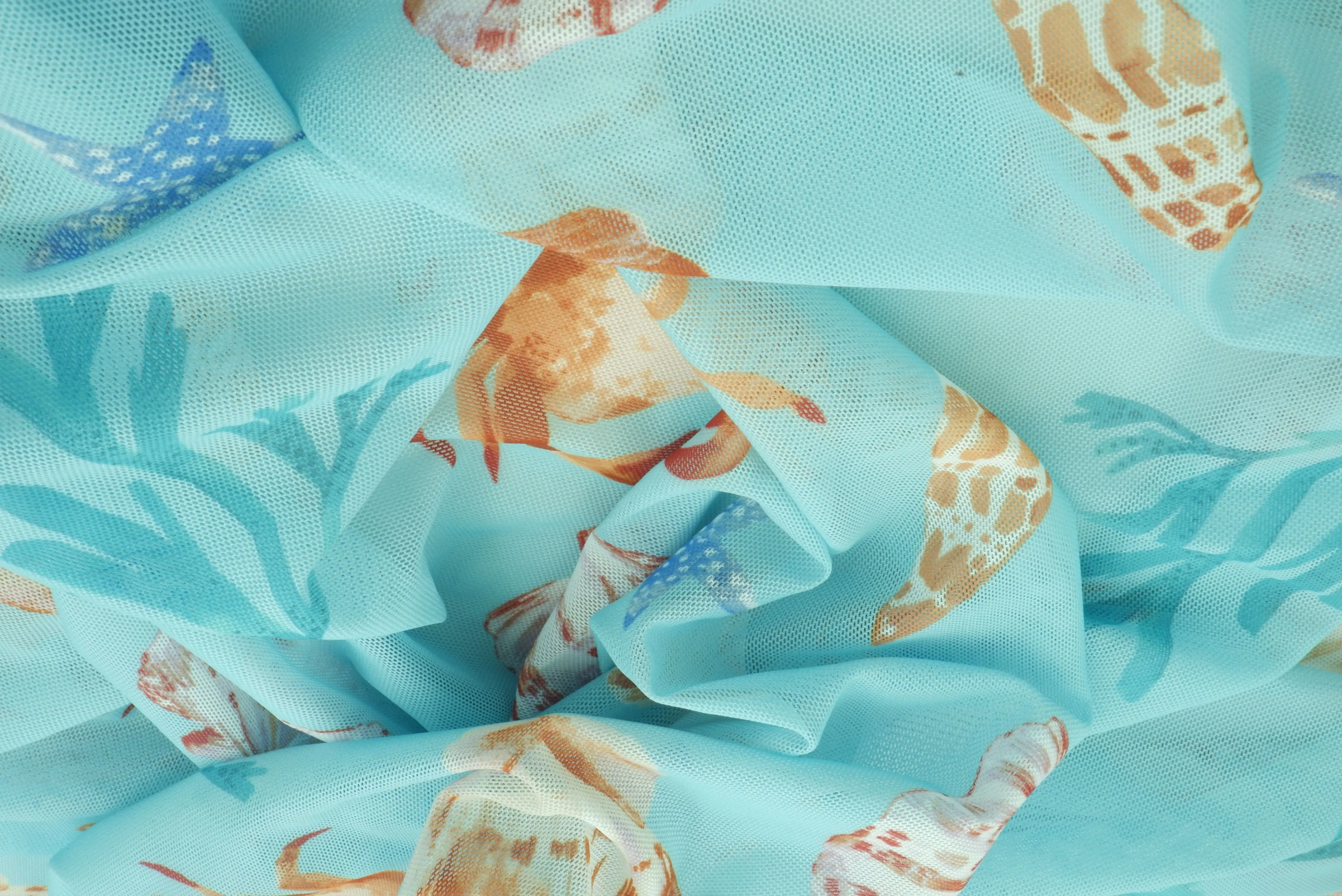 Sea Element Mesh Digital Print Fabric MESH-MS11609D - Image 10
