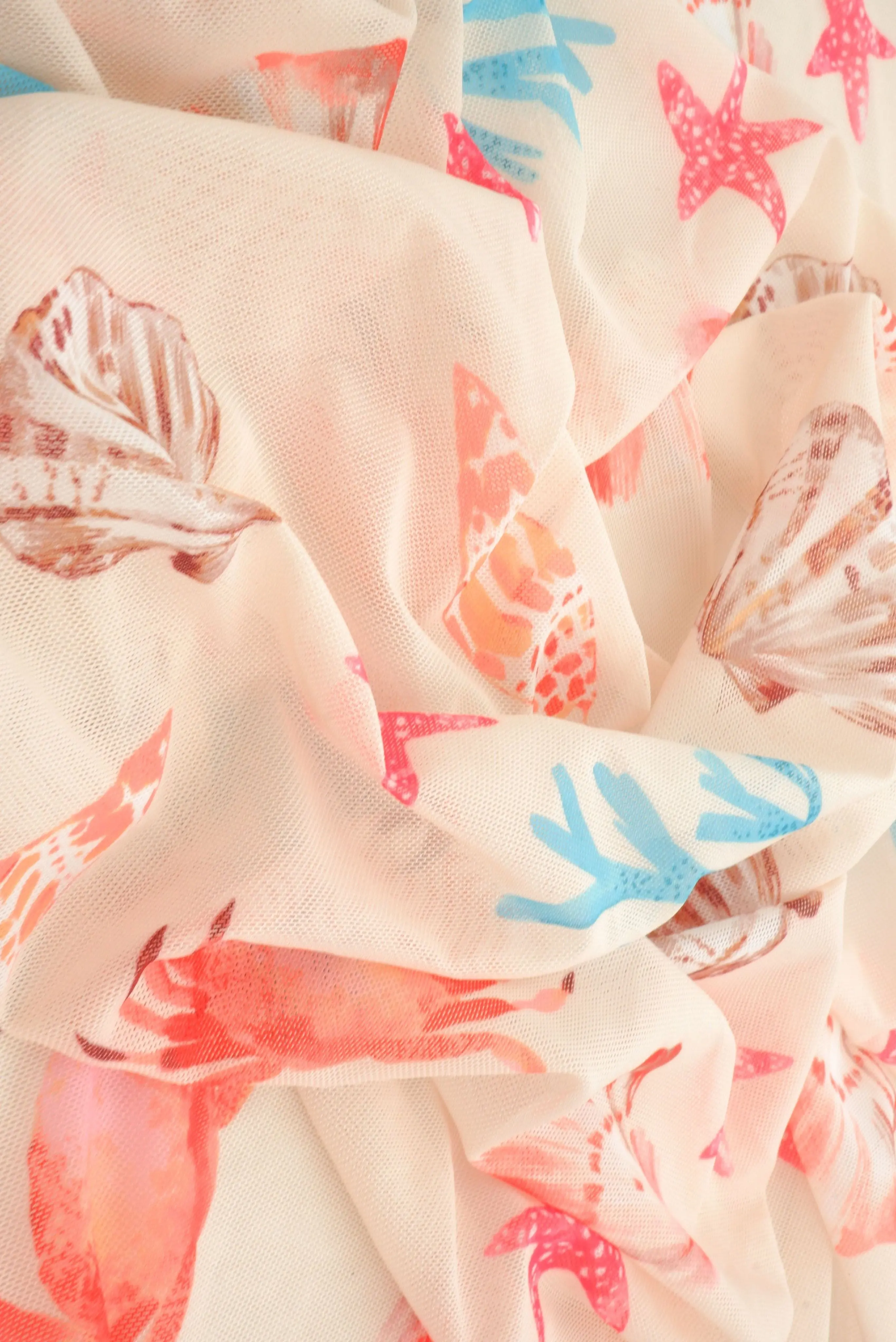 Sea Element Mesh Digital Print Fabric MESH-MS11609D - Image 6