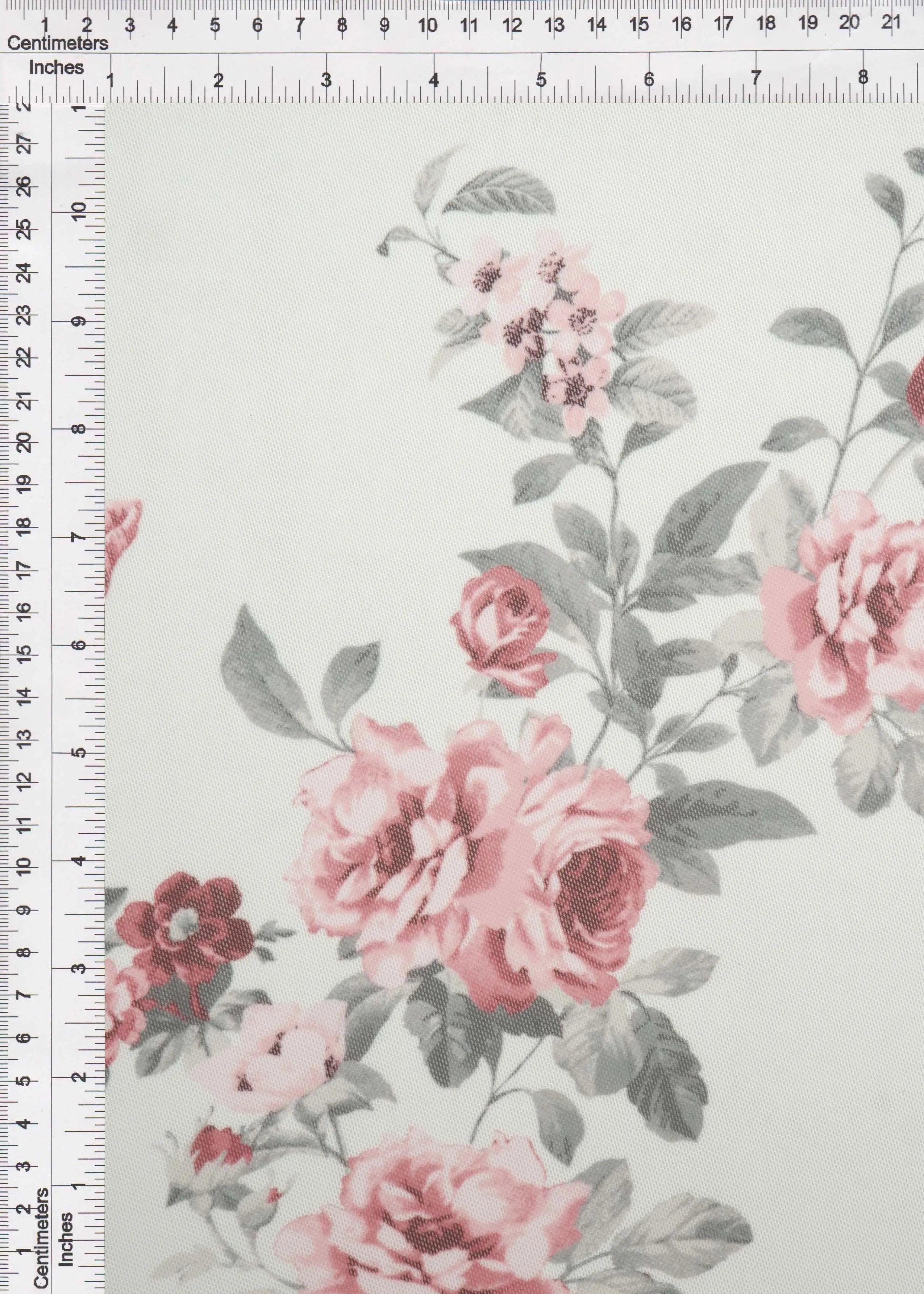 Floral Digital Print Mesh Fabric - MESH-Q90964 - Image 3