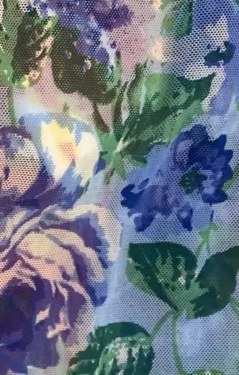 Digital Floral Mesh Print Fabric MESH-SE40661 - Image 5