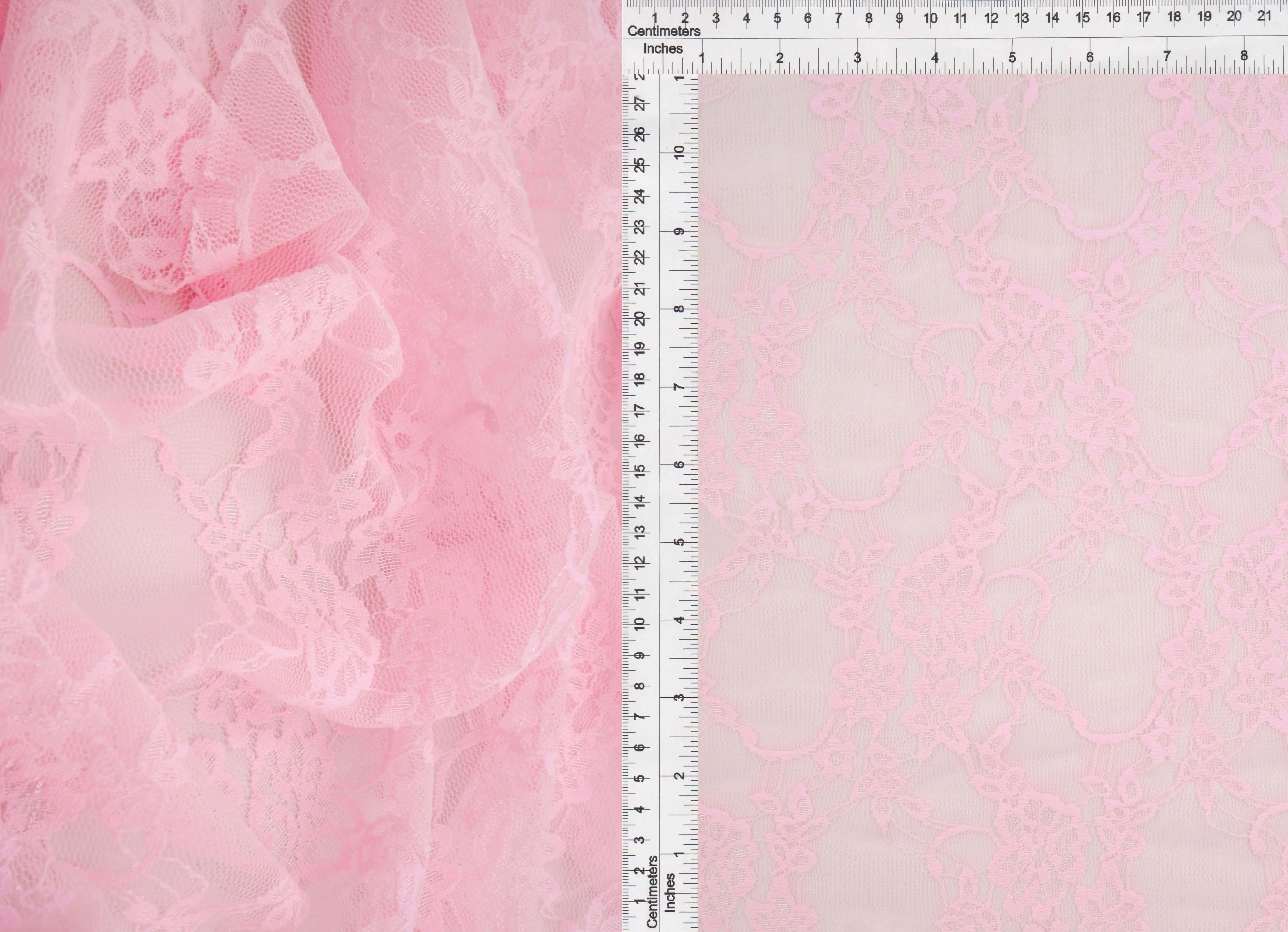 Nylon Floral Lace Fabric - LACE-1483 - Image 7