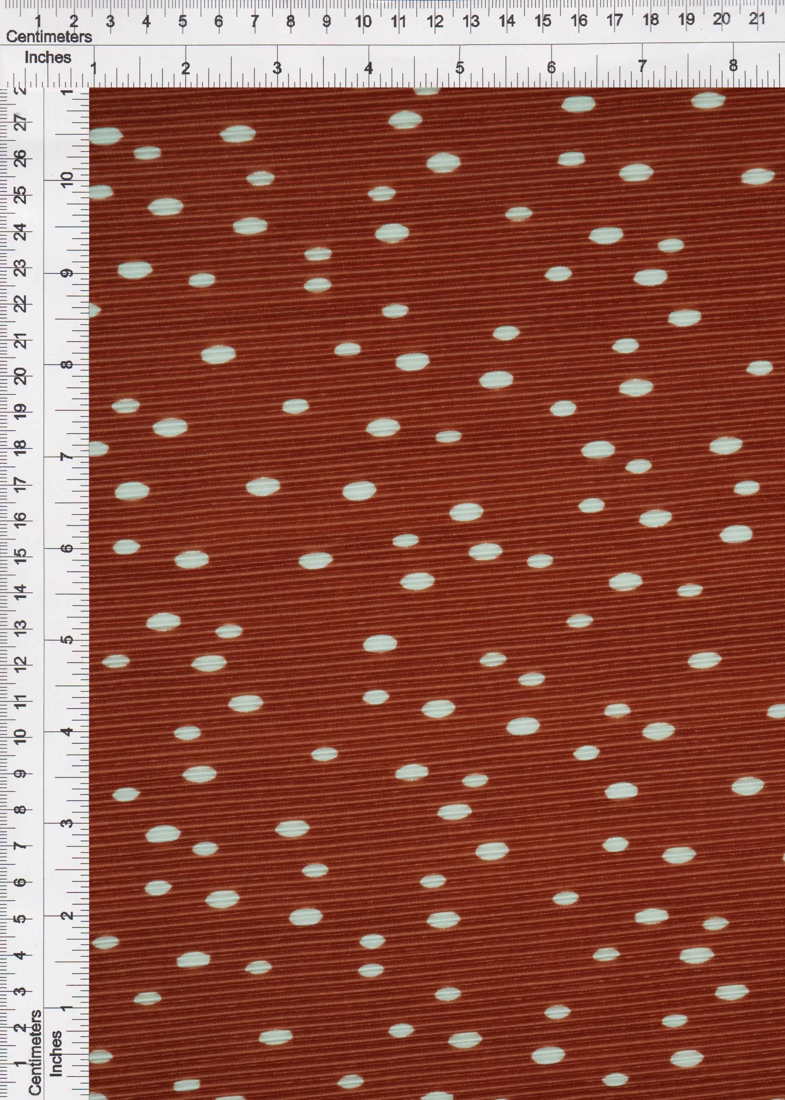 Pleated Polka Dot Bodre Interlock Fabric - KNT3696-MS11095 - Image 3