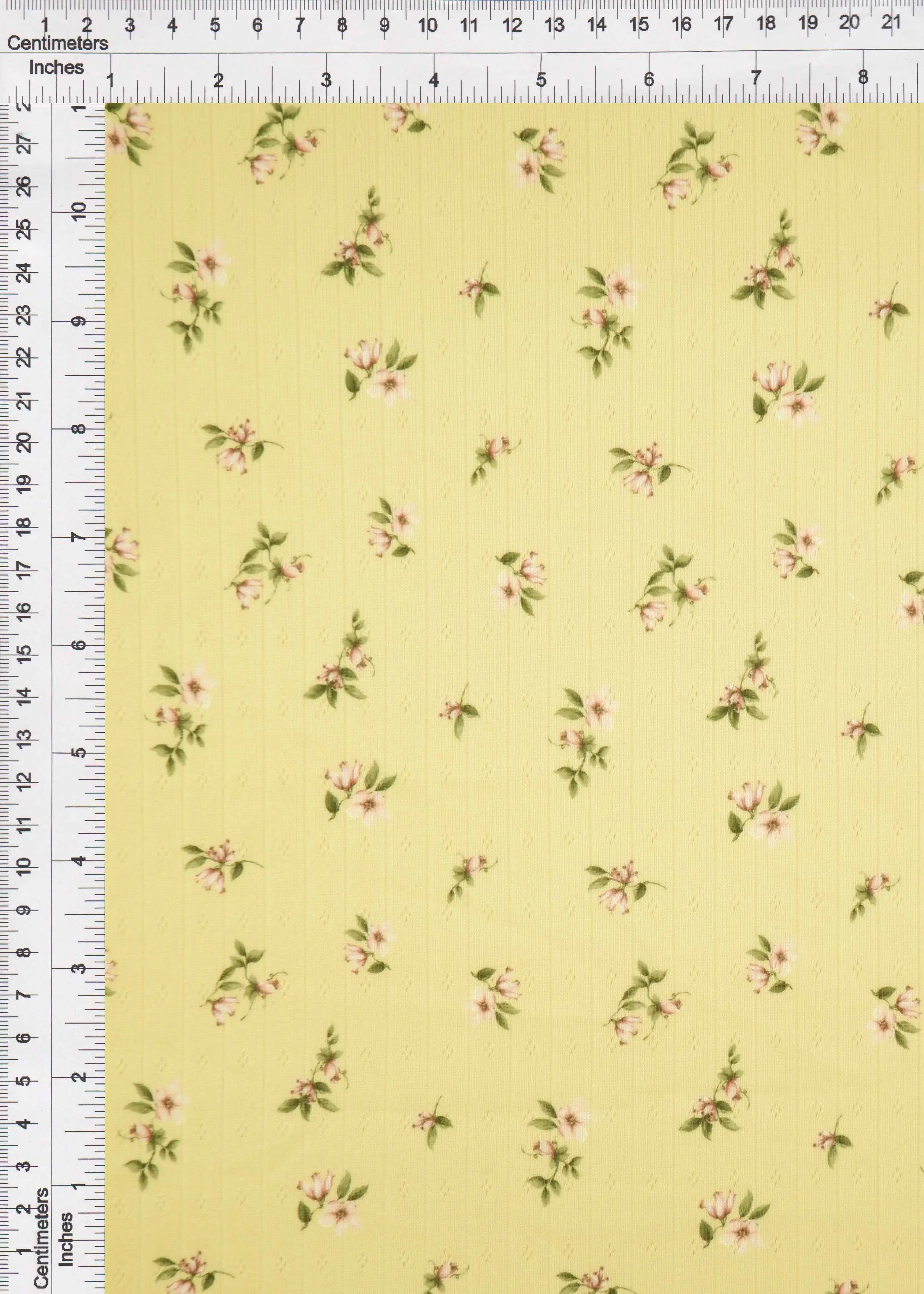 Pointelle Ditsy Print Knit Fabric - KNT4622-M11540D - Image 5