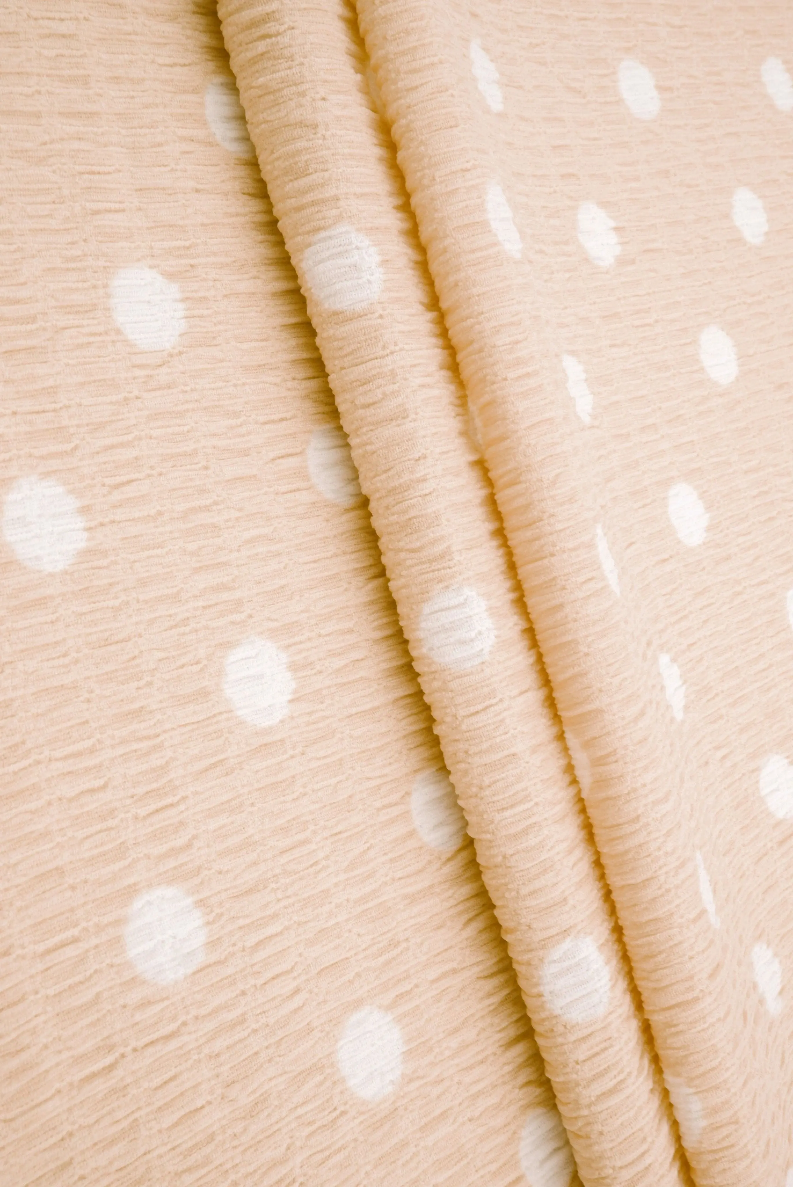 Polka Dot Crinkle Crepe Print Fabric CRP4628-SE90548 - Image 3