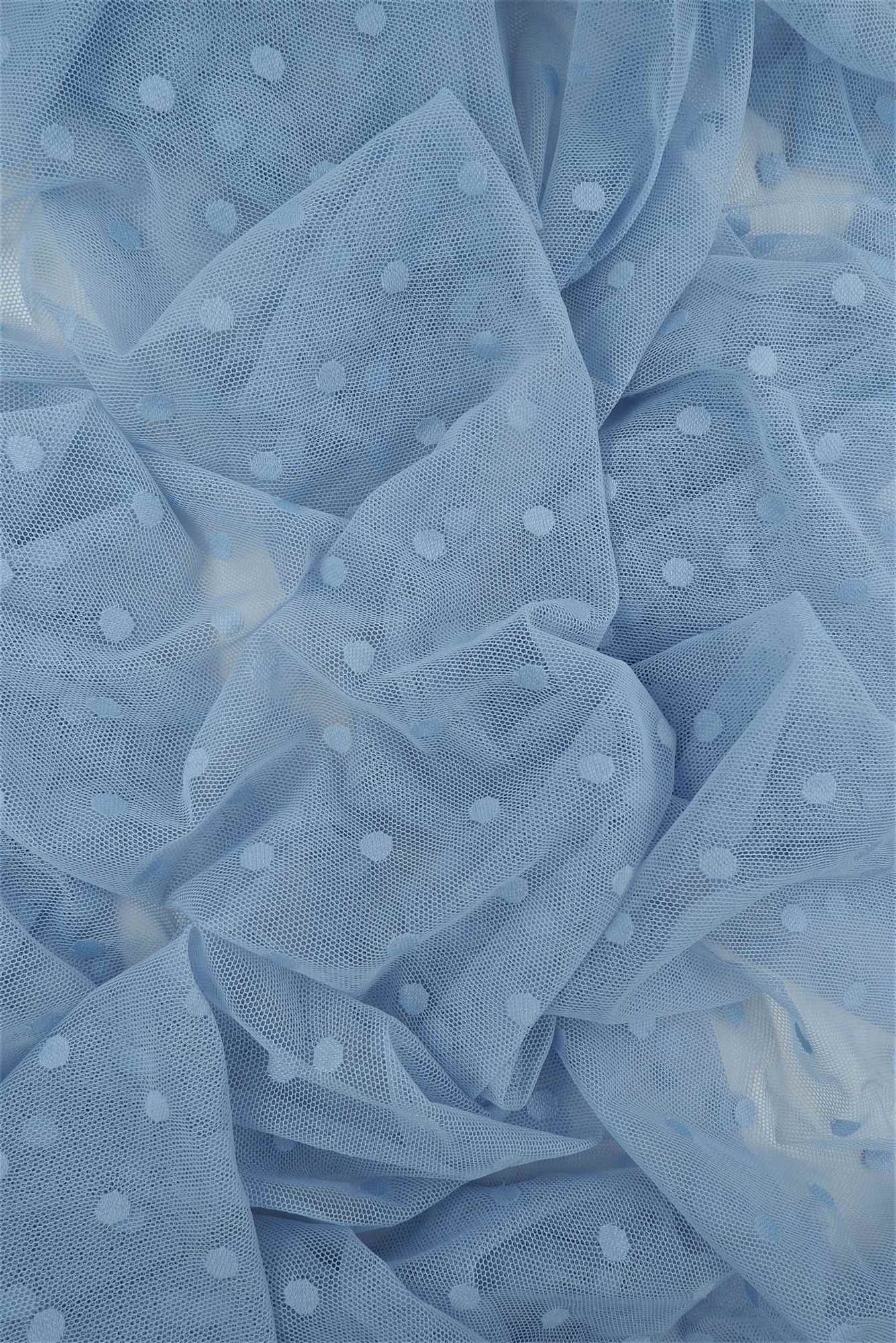 Polka Dot Mesh Stretch Fabric - MESH-3698 - Image 3