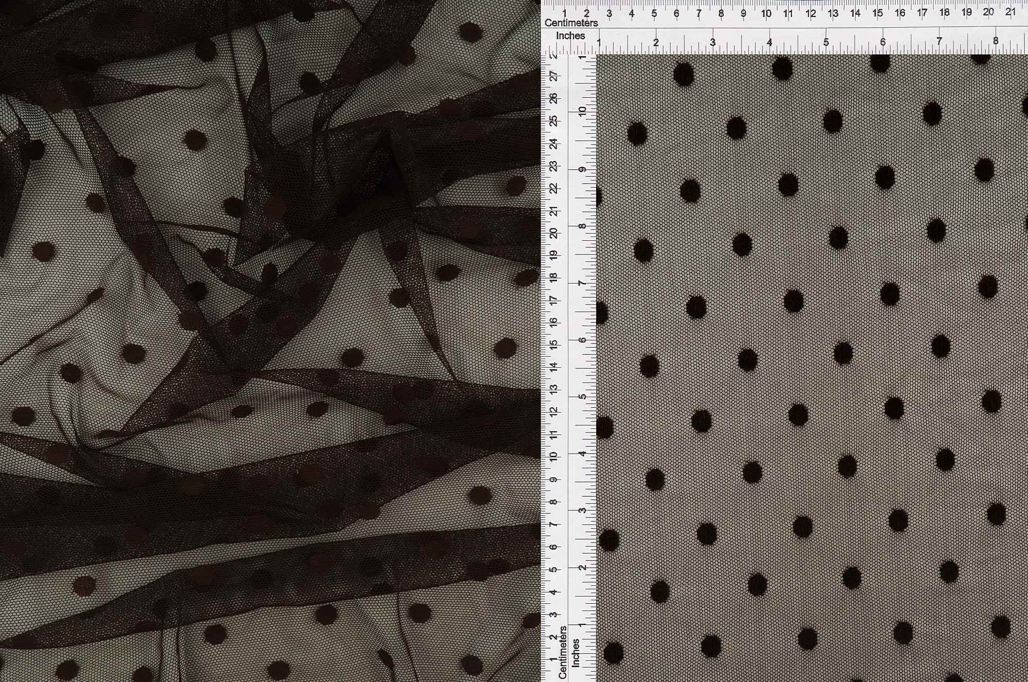 Polka Dot Mesh Stretch Fabric - MESH-3698 - Image 8
