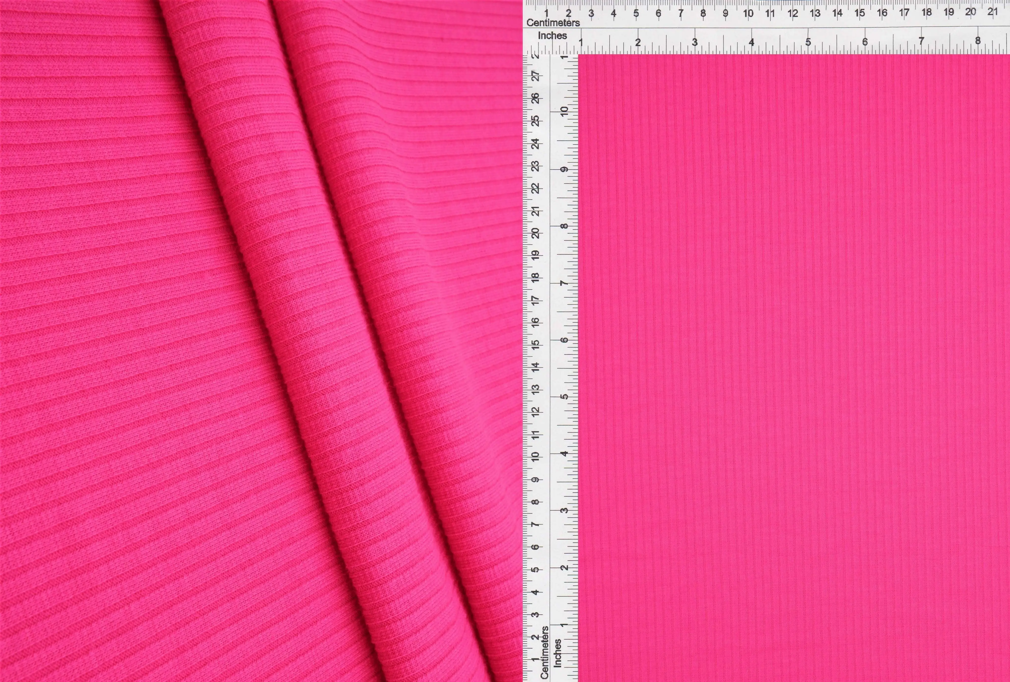 Rib Solid Stretch Knit Fabric - KNT3422 - Image 5