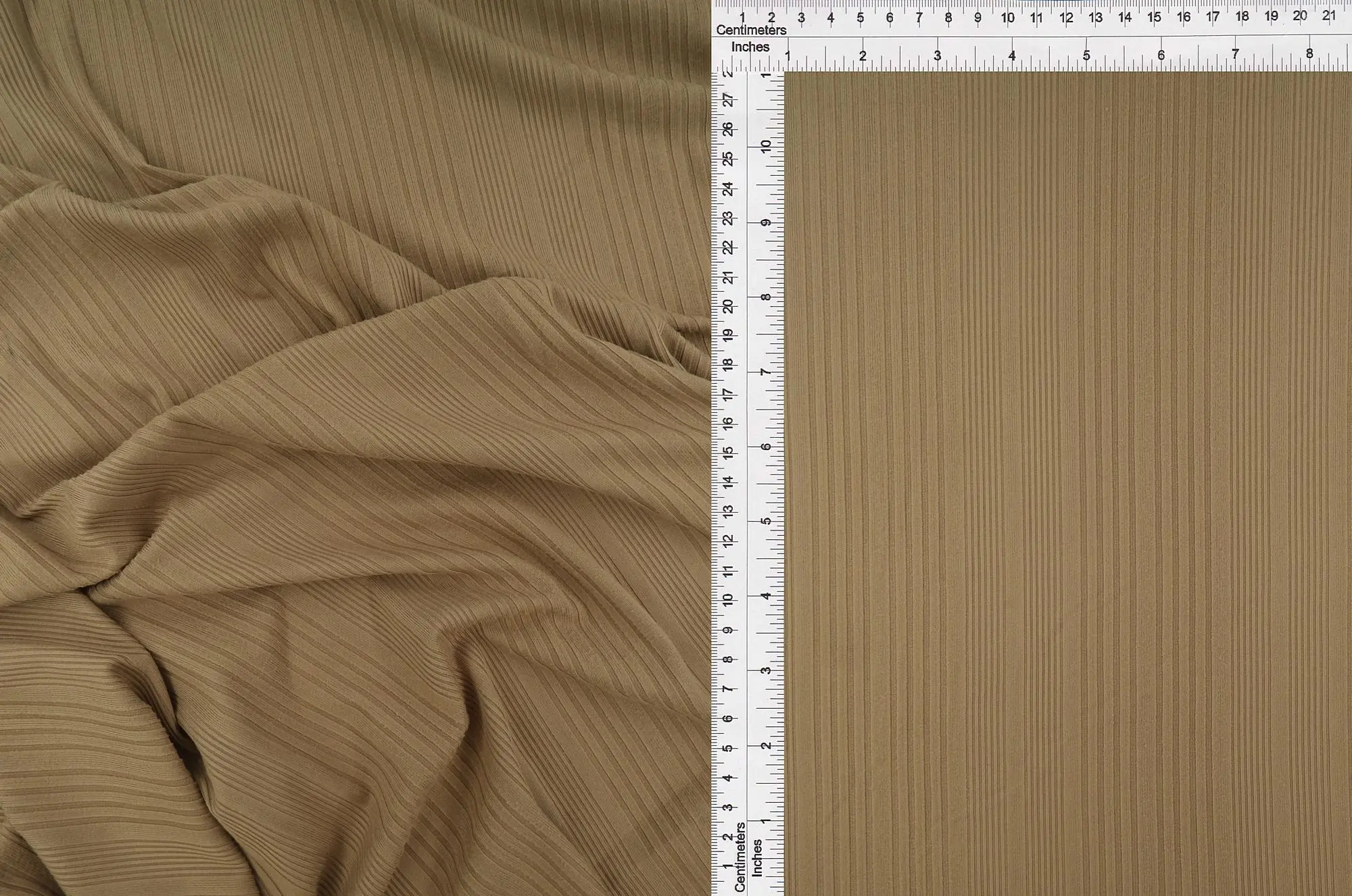 Rib Solid Stretch Knit Fabric - KNT4387 - Image 2