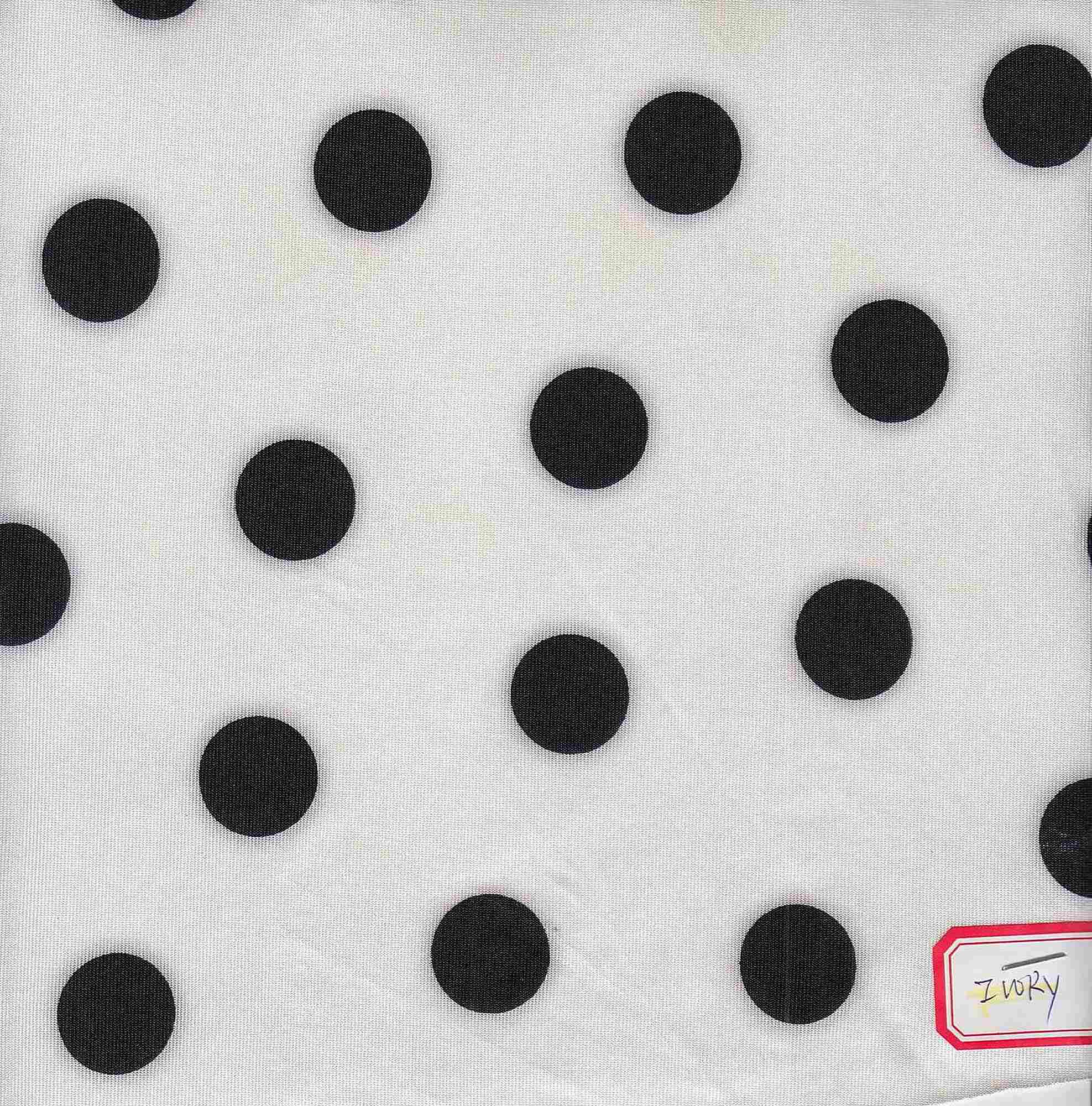 Ribbed Polka Dot Stretch Knit Fabric - KNT3963-DU1960 - Image 9