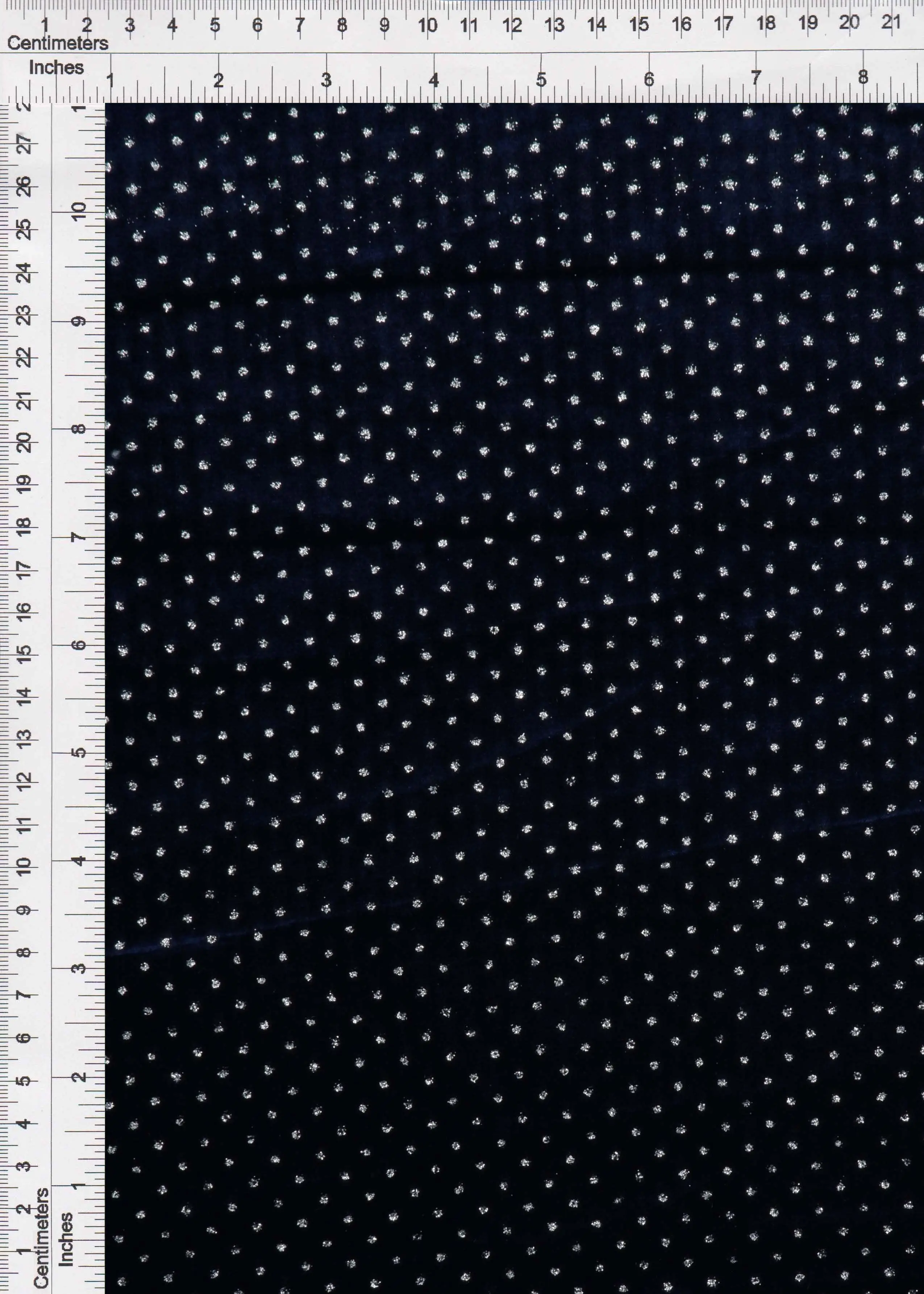 Velvet Polka Dot Glitter Stretch Knit Fabric - KNT4610 - Image 6